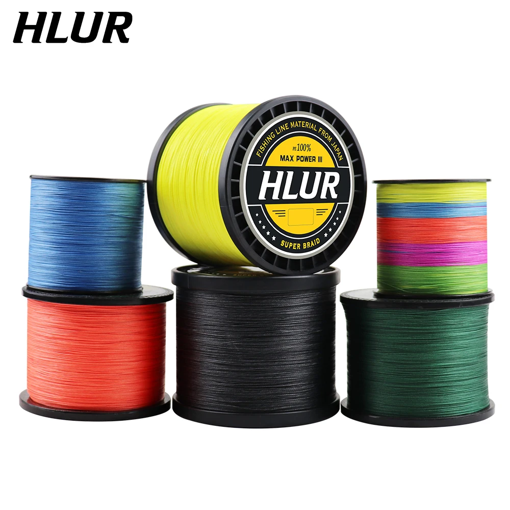 HLUR 8 Stränge 500 m PE geflochtene Multifilament-Angelschnur Tresse Peche Salzwasser-Fliegenbindung für Karpfen Pesca