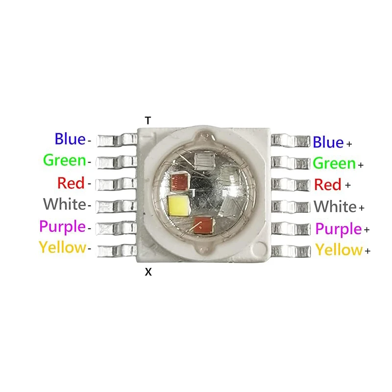 20 PCS 18W RGBWA UV 6-in-1 led chip par lights led Lamp beads 18w 6 color led light source