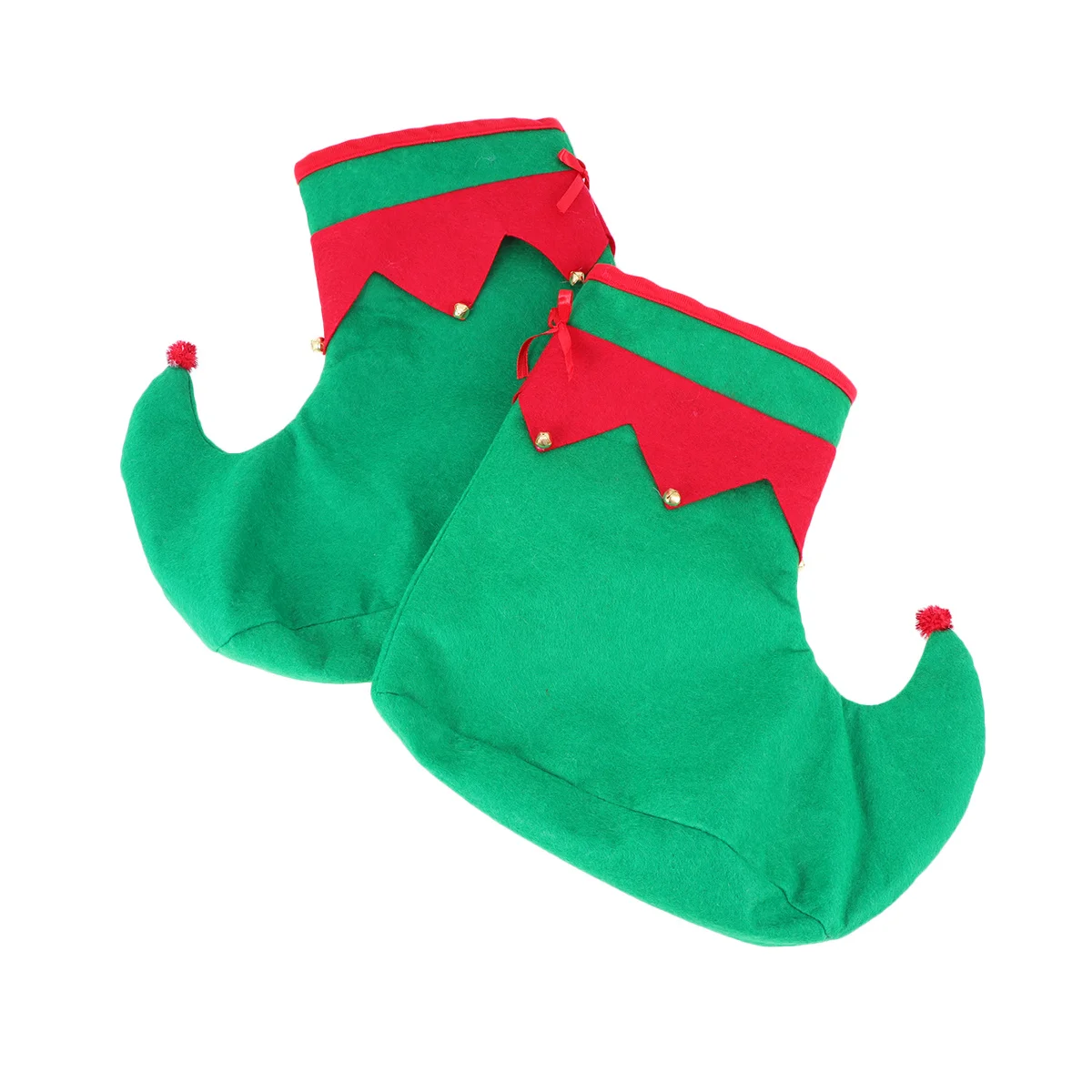 Novità Scarpe natalizie per uomo Donna Bambini Festa natalizia Rosso Verde Calzature da clown Natale Costume da Babbo Natale Puntelli Abbigliamento da allegria festivo