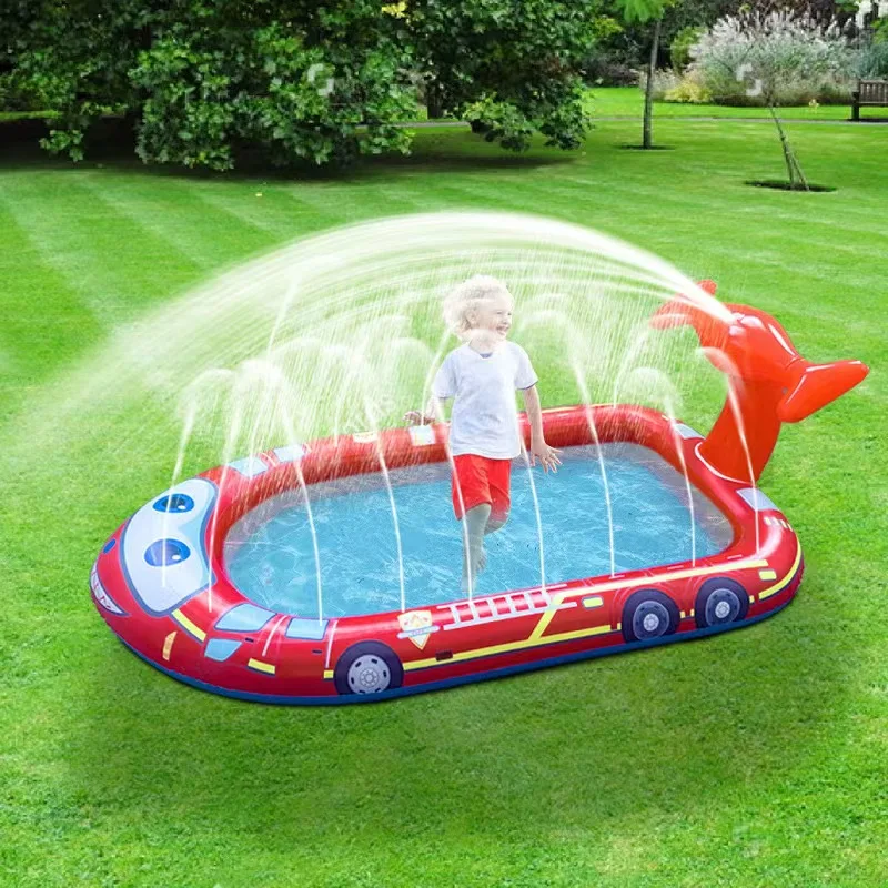 I bambini giocano a Sprinkler Pad Summer Beach tappetino Spray gonfiabile gioco all'aperto giocattolo giardino prato piscina Mat vasca da bagno per bambini