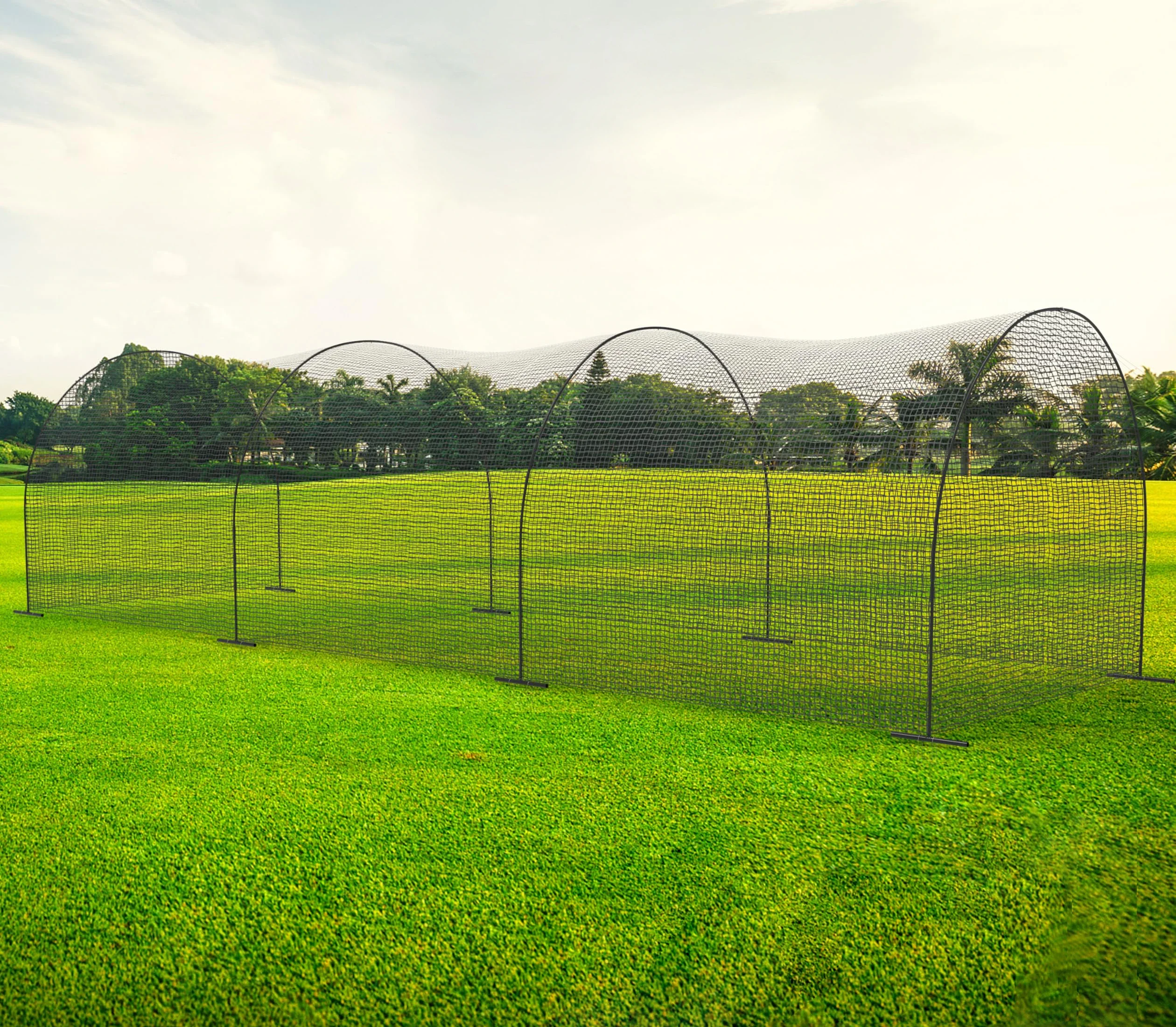 Upgraded Baseball Batting Cage with Frame Size Customized Service 12FT /22ft /33ft  Backyard Softball Batting Cage