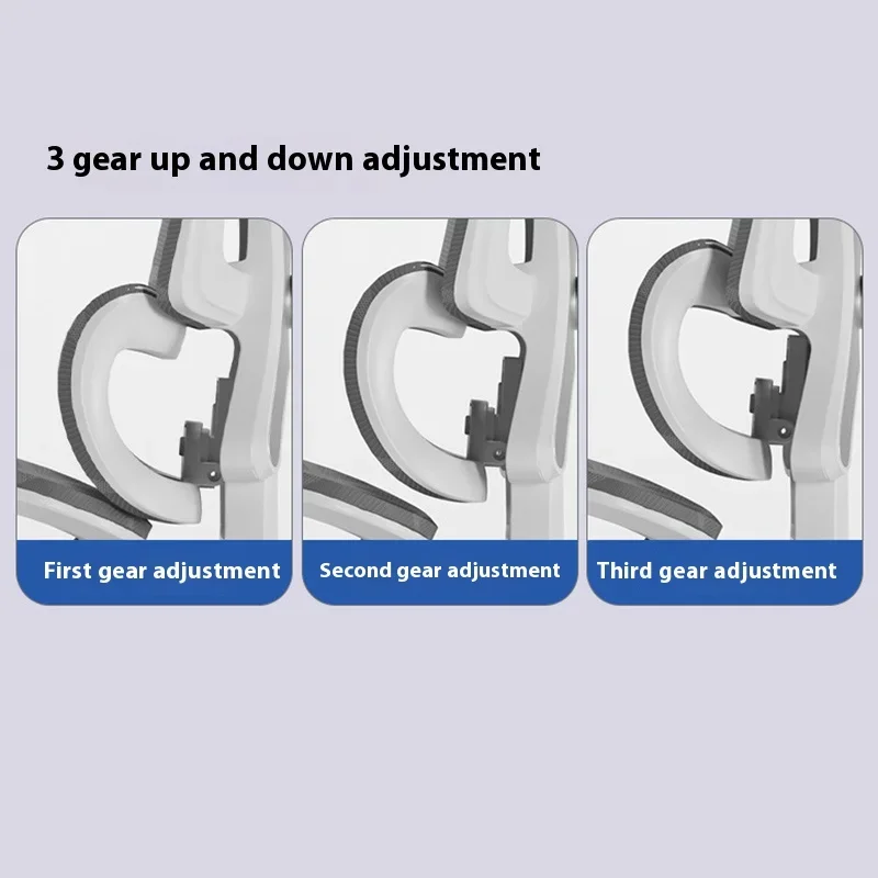 Sedia ergonomica con gambe incrociate Computer da gioco Supporto per la schiena traspirante Bancone reception lombare per mobili per ufficio domestico aziendale