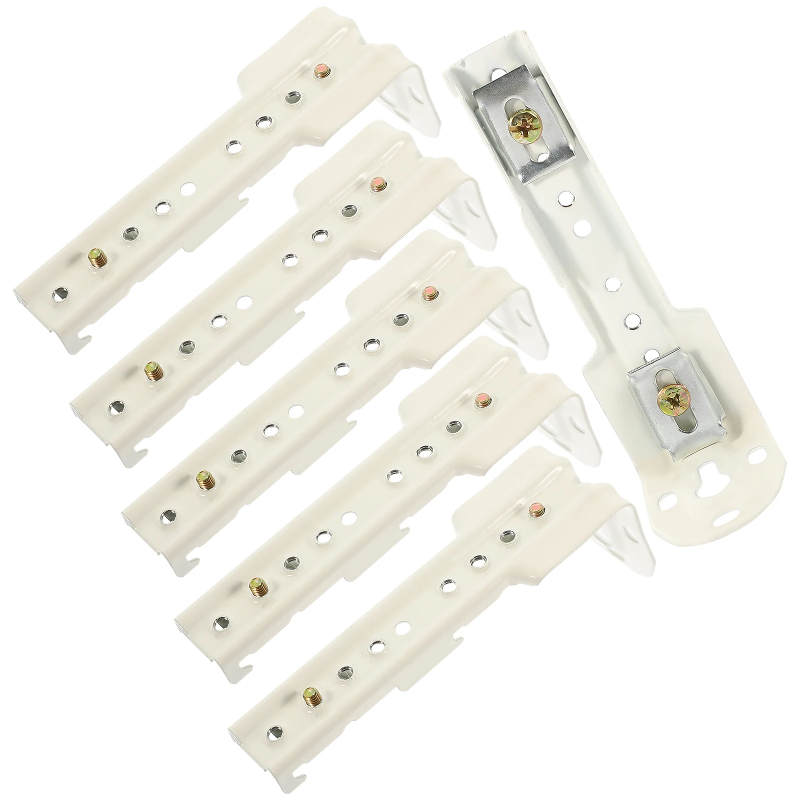 6 قطعة مسار الستار قوس معدني جدار جبل دعم للسقف المنزل مكتب فندق تركيب الأجهزة لوازم الملحقات #1