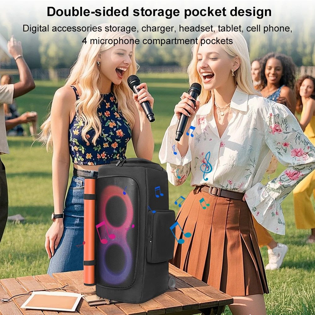 

Speaker Dust Cover Waterproof Portable Speaker Dust Case Zipper Closure Padded Speaker Protective Cover for JBL PARTYBOX 310/320