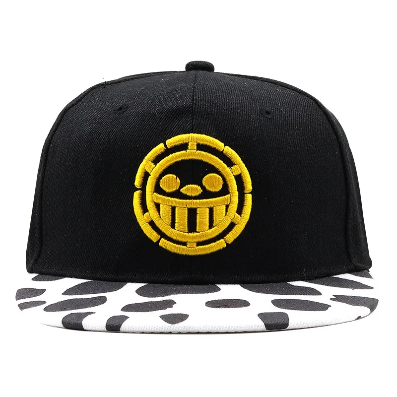 

Wholesale Lots Anime Cap Trafalgar Law Hats Cosplay Caps For Women Men Hip Hop Hat Adjustable Flat Hats Baseball Caps