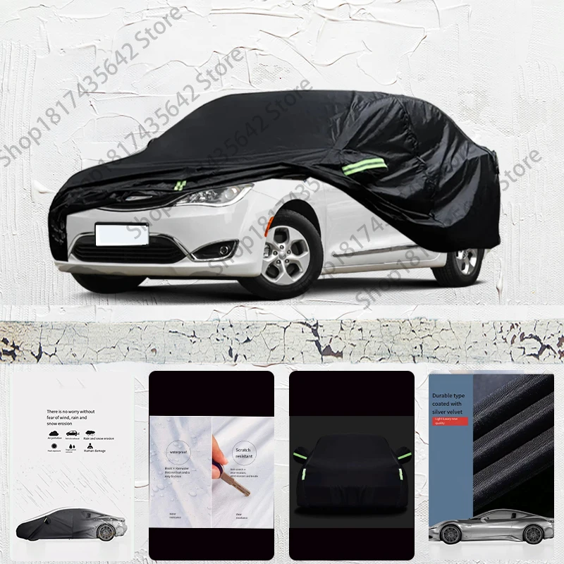 

For Chrysler Pacifica Anti-UV Sun Shade Rain Snow Resistant Dustproof Black Cover Car umbrella Full Car Cover Outdoor Protection