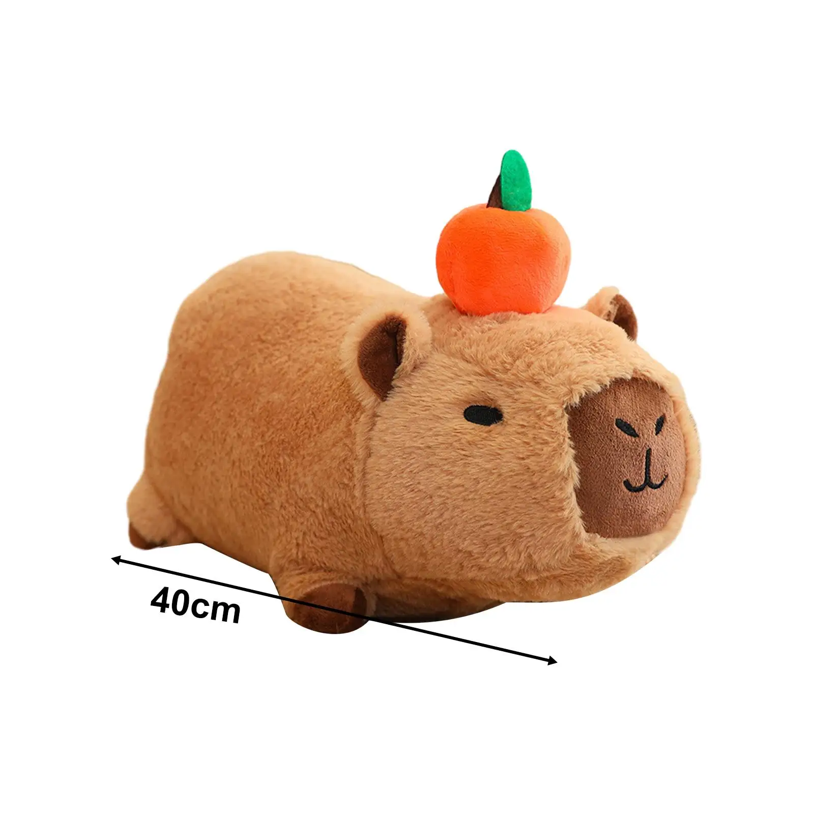 Capybara Plush Toys Plush Figure Toy with Sound 40cm Decor Capybara Stuffed Toy for Sofa Car Family Boy and Girls