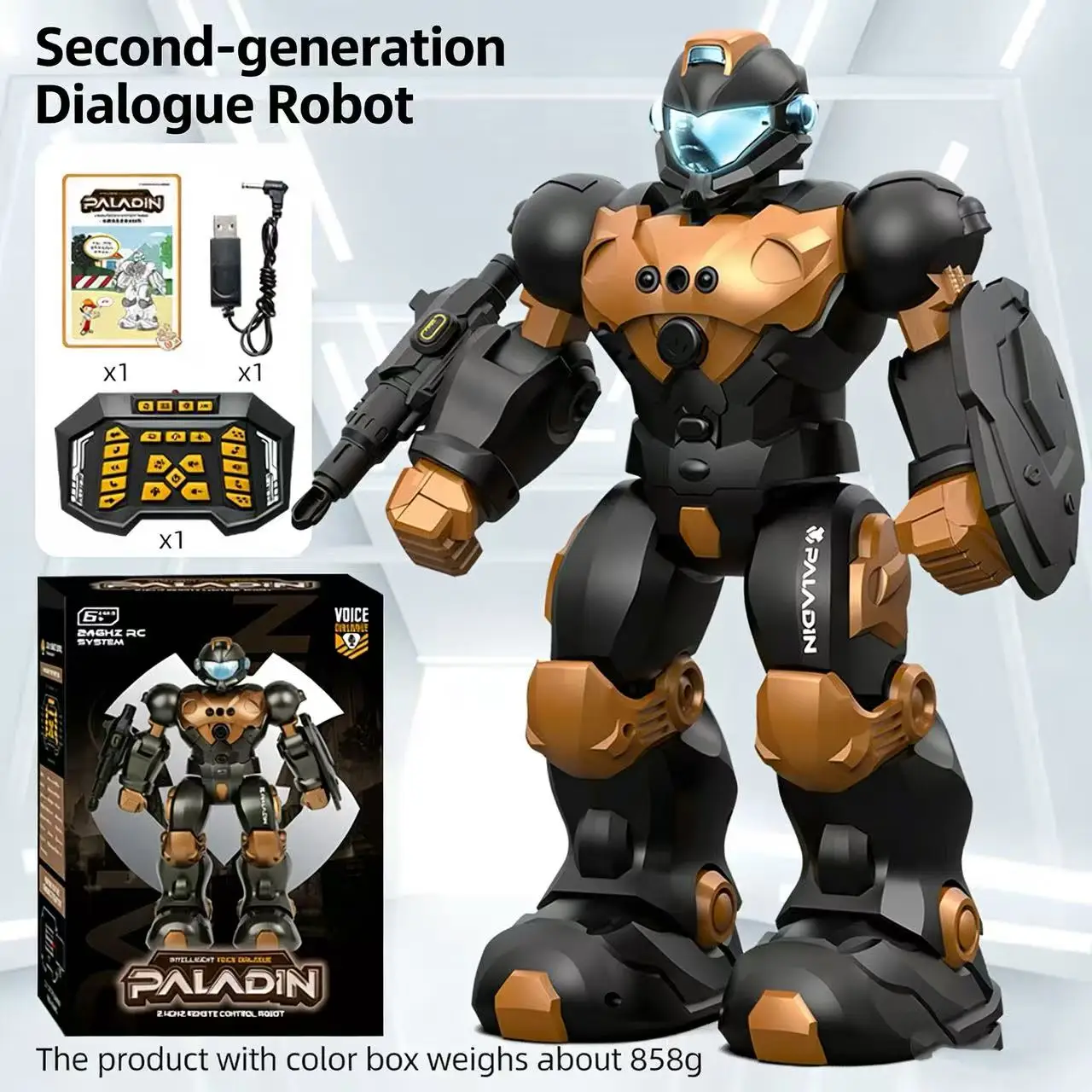 Speed Bo BG1548 voice controlled robot intelligent gesture sensing remote control programming singing and dancing toy gift