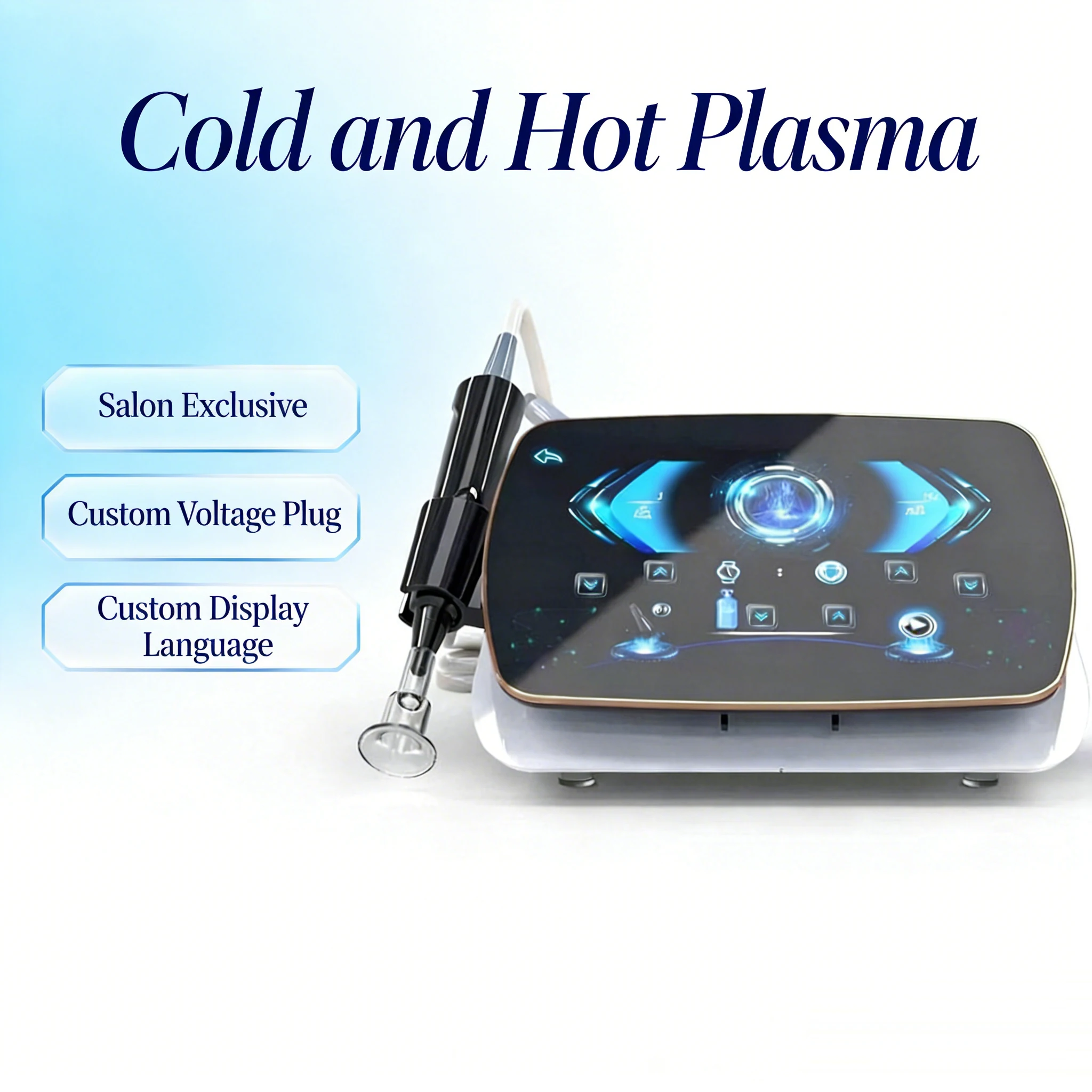 Cold Plasma Cleaning, Healing, Rejuvenation, Improving Skin Quality, Metabolism, Collagen, Elasticity, Skin
