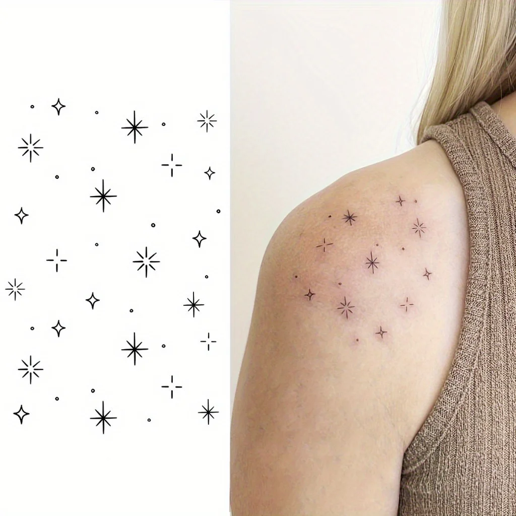 1 Sheet Herbal Finger Tattoo Sticker Waterproof and Long-lasting Temporary Tattoo