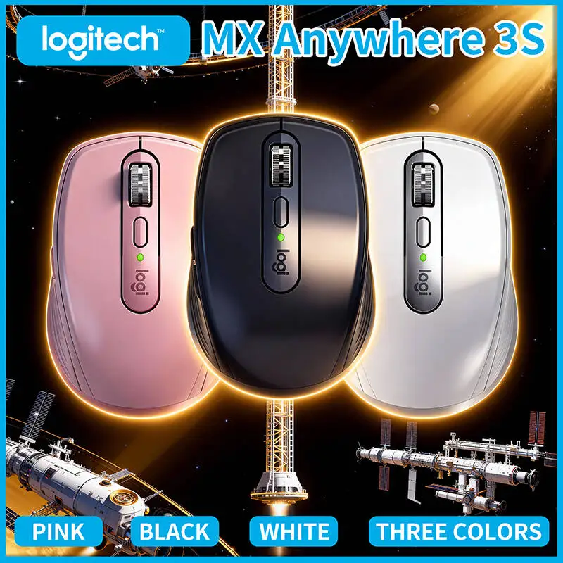 

Logitech MX Anywhere 3S Wireless Mouse, Easy-Switch Between 3 Computers, Quiet, Precise Tracking