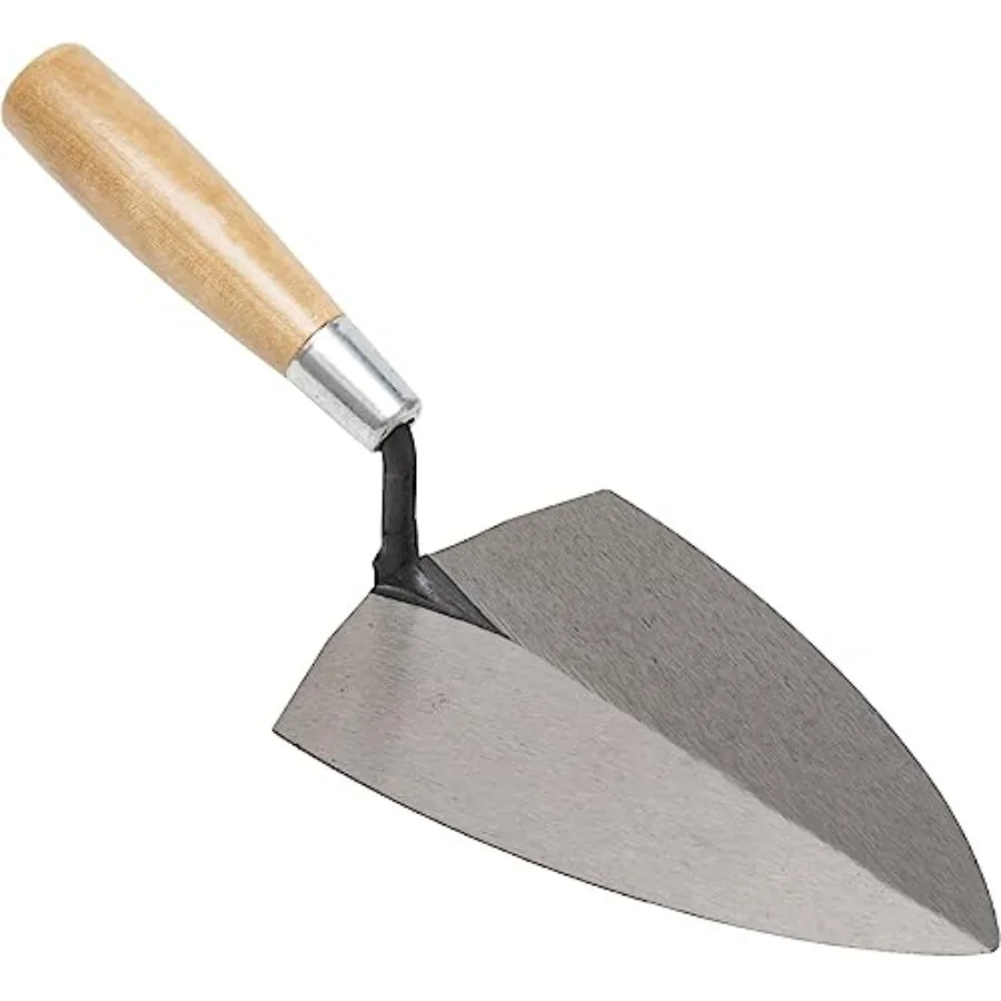 

Marshalltown Tile Setter's Trowel 7 x 4-3/8 Inch Blade Quickly Move Large Quanities of Tile Adhesive Floor Tiling Tools Wood Ha