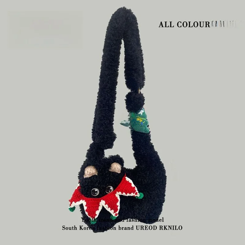 

Cute aped Plu Crossbody Bag Women's Commuter oulder Bag Underarm Bag Casual Soft Polyester Zipper Closure