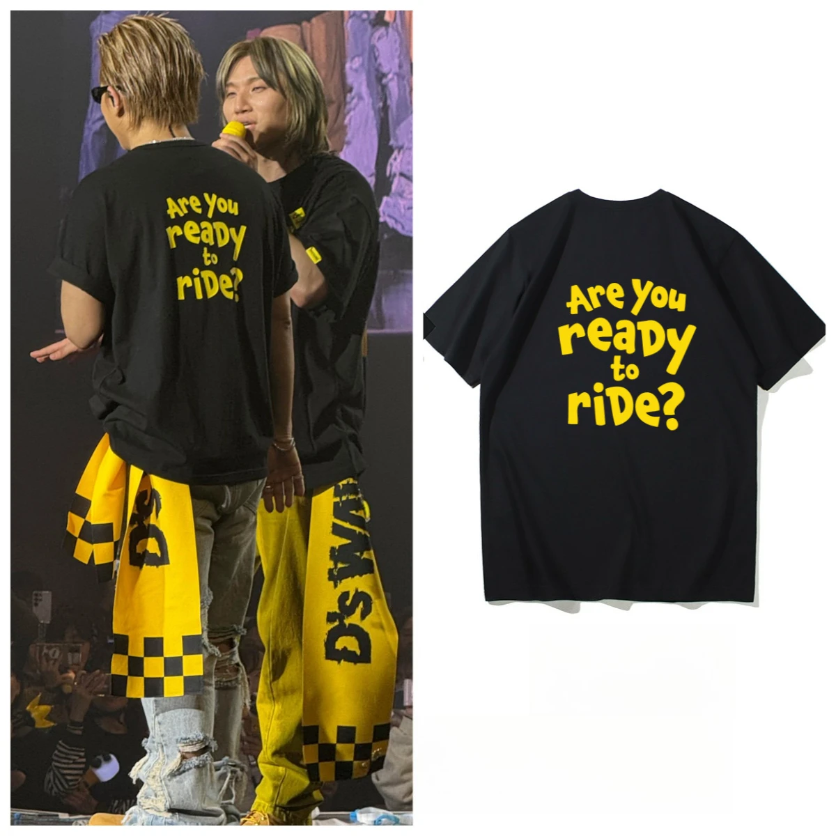 

Футболка унисекс из чистого хлопка с коротким рукавом G-Dragon GD Concert с принтом «The Same Support Fans», новинка 2026 года