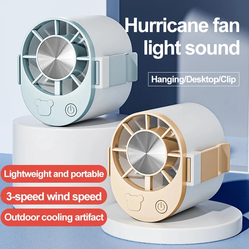 

Portable Clip on Fan Personal Wearable Waist Fan Handheld Cooling Air Blower for On-the-Go Comfort