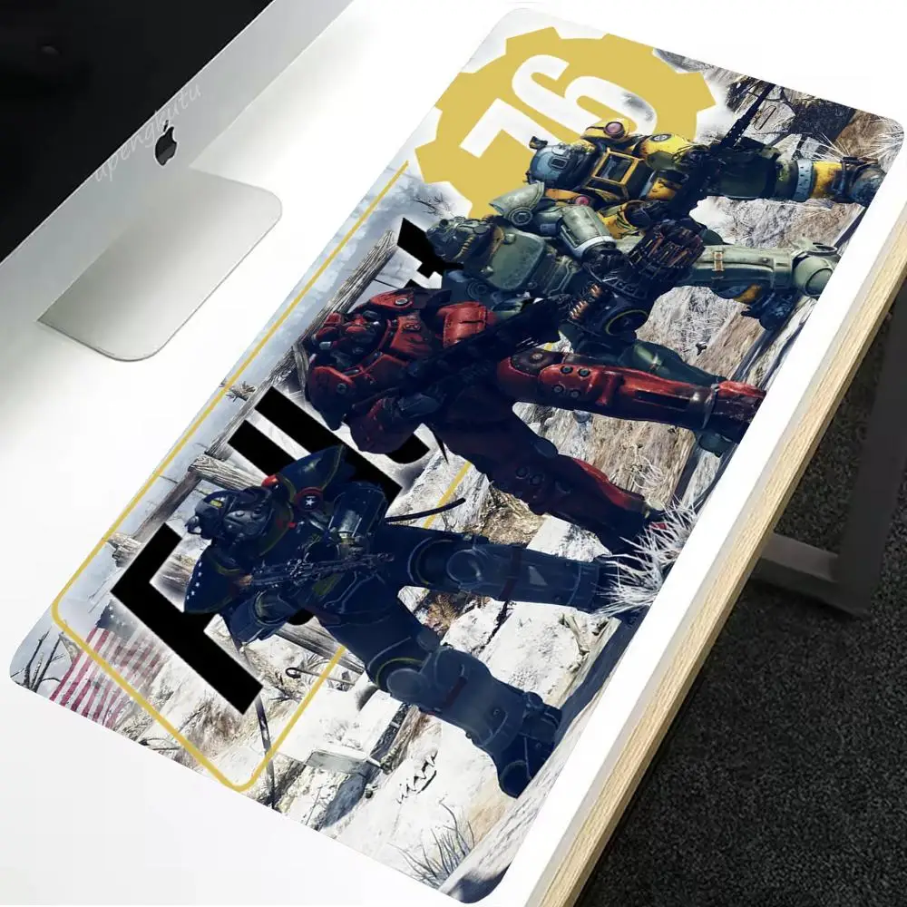 لوحة ماوس ألعاب F-Fallout 76 كبيرة مضادة للانزلاق بحواف مخيطة، حصيرة متينة لألعاب الكمبيوتر المحمول لوحة المفاتيح XXL #3