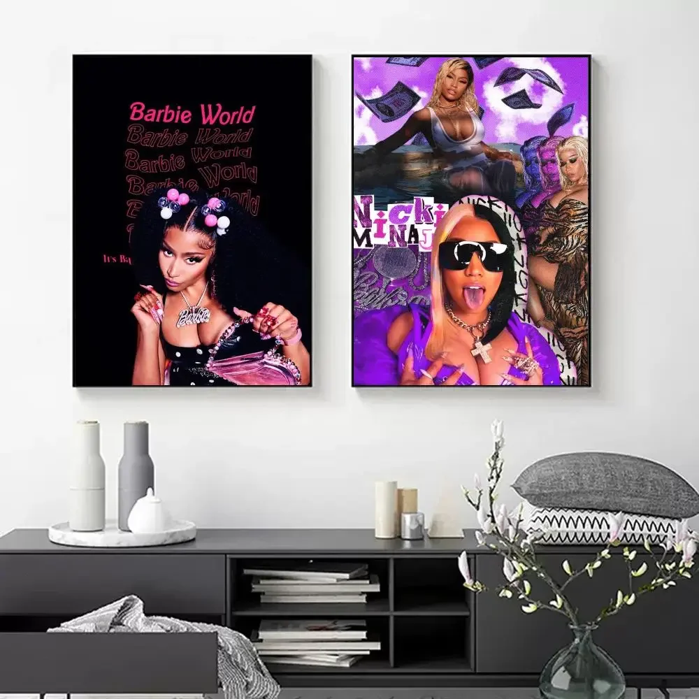 نجم موسيقى مغني الراب الأمريكية ، ملصق نيكي ميناج ، طباعة ورقية ، المنزل ، غرفة النوم ، المدخل ، البار ، المقهى ، الفن ، زخرفة اللوحة ، 1 *