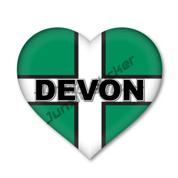 

DEVON HEART ENGLISH Flag, Car, Van Decal Sticker