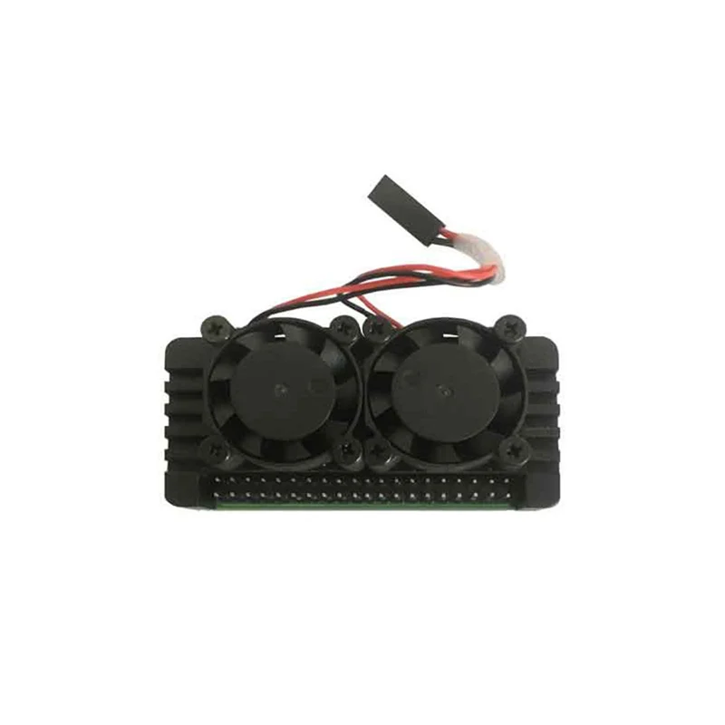 

Корпус радиатора с двумя вентиляторами для Raspberry Pi Zero 2 Вт с улучшенным охлаждением для моделей PI0 2 Вт для разгона/интенсивных проектов