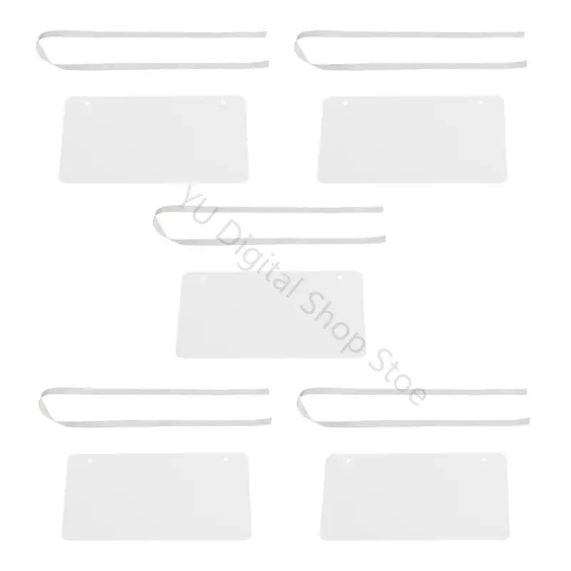 96BA Bemalbare Sitzschilder zum Aufhängen aus transparentem Acryl zum Selbermachen von Hochzeitsbotschaften und Namen – Detail 2