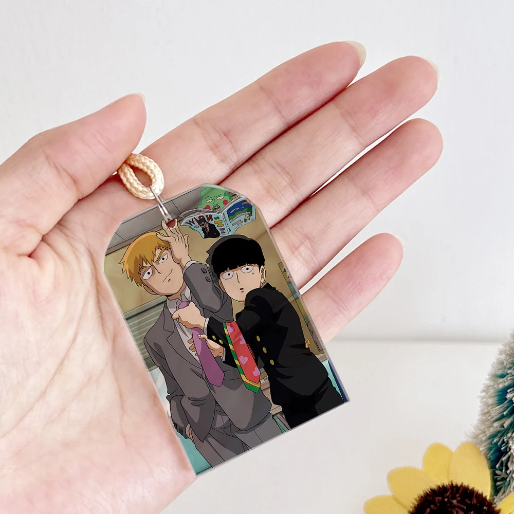 Anime Reichtum Arataka Mobu Saiko Hyaku Mob Psycho 100 Kageyama Shigeo Cosplay Kristall Amulett Anhänger Schlüssel bund Omamori Weihnachts geschenk