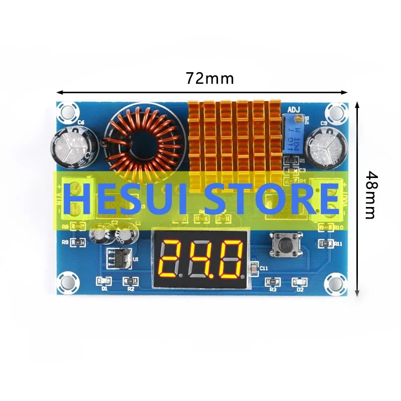 Módulo de reforço de placa de reforço digital DC-DC de alta potência 5-45V saída 5A XH-M411