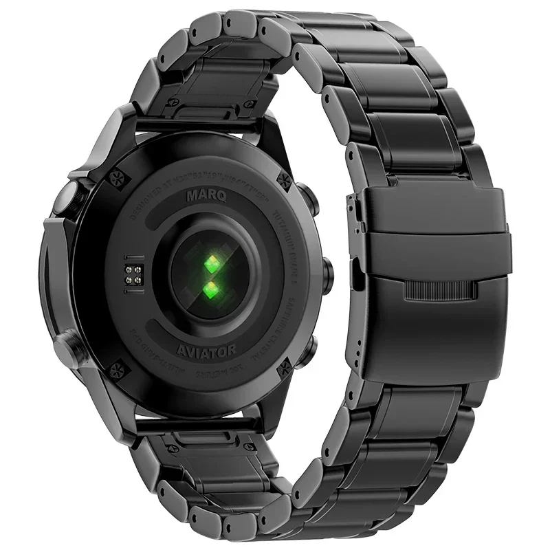 Pulseira de liga de titânio para garmin quatix 8/fenix 8/tactix 47/51mm 7x forerunner 970 965 570 265 banda garmin aviador golfista atleta