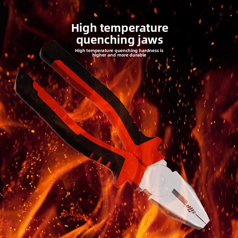 Alicate de fio elétrico, ferramenta multifuncional afiada de grande abertura para corte, torção, agarrar fios de metal, ferramenta industrial resistente