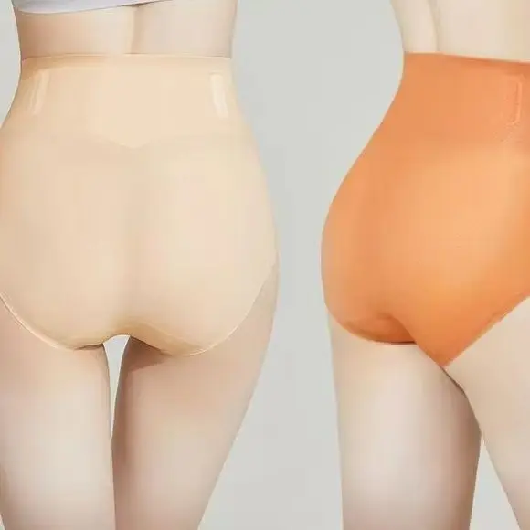 Seamless Panties Women Cotton Briefs Female High Waist Panties for Women Invisible Ice Silk Underpants Plus Size KUCLUT