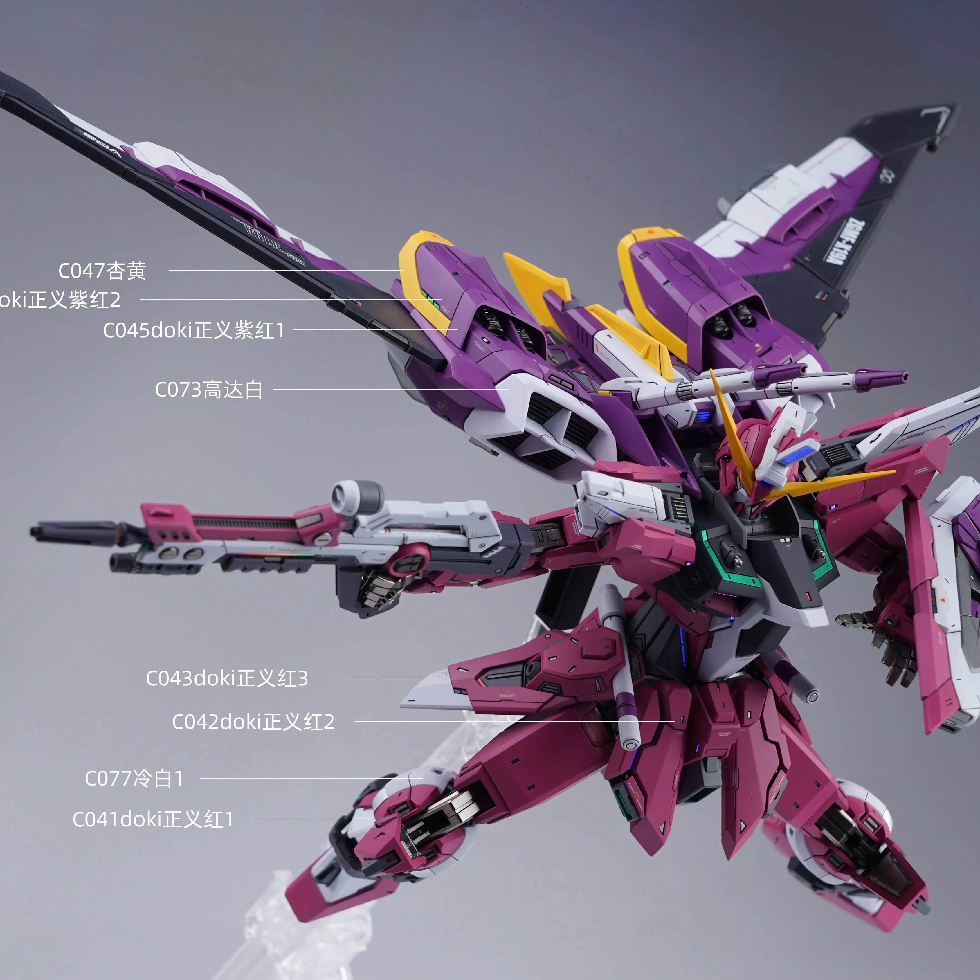 C series Oil-based Base Color Doki Lnfinite Justice Lacquer Coating SHORK Engraving Gloss Model Tool