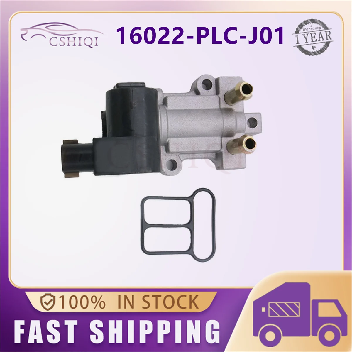 16022-PLC-J01 16022PLCJ01 Idle Air Control IAC Valve 16022 PLC J01 For Acura EL Honda Civic 1.7L 2001 2002 2003 2004 2005 view 2