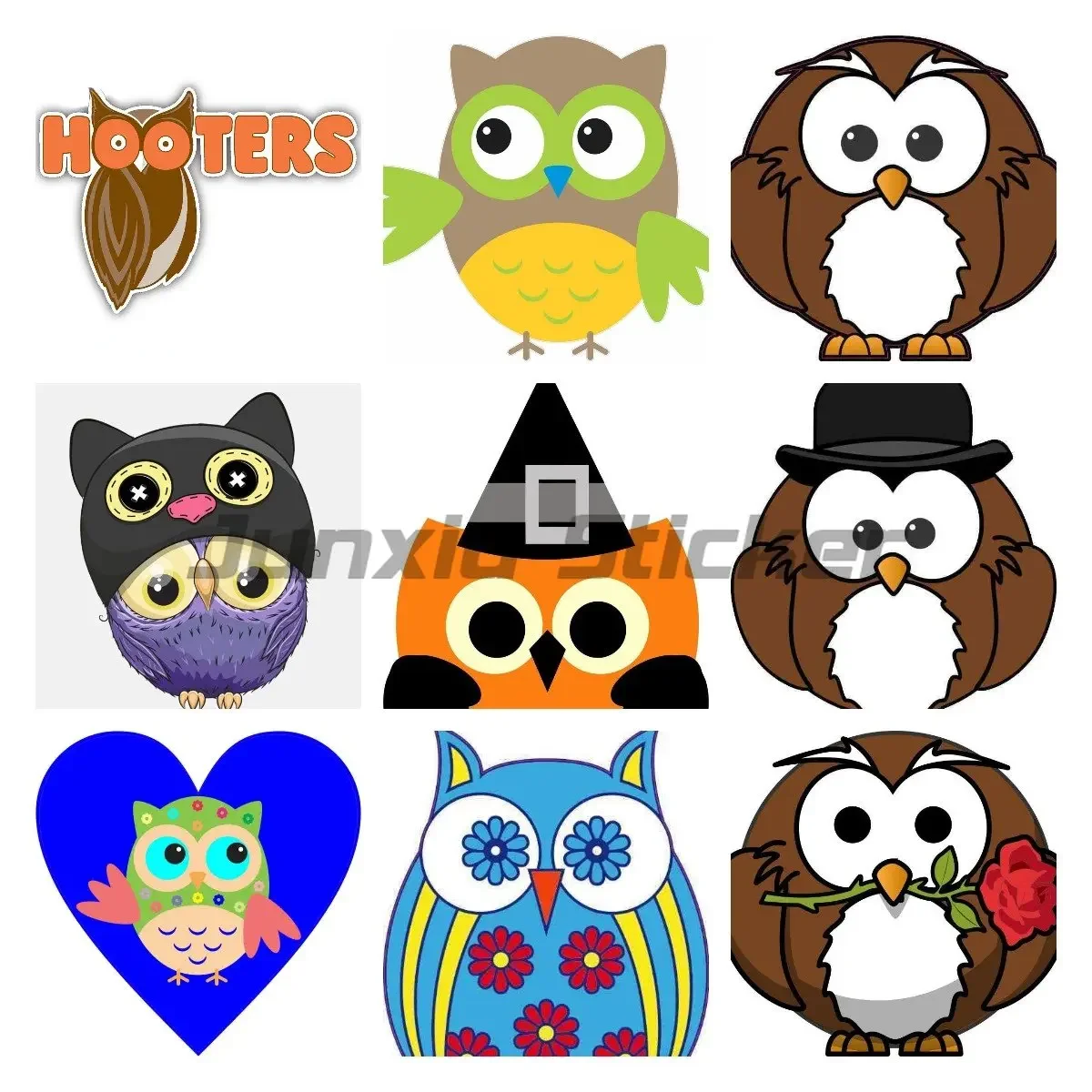 

Beautiful Anime Owl Car Sticker Vinyl Waterproof for Wall Door Window Helmet Car Stickers