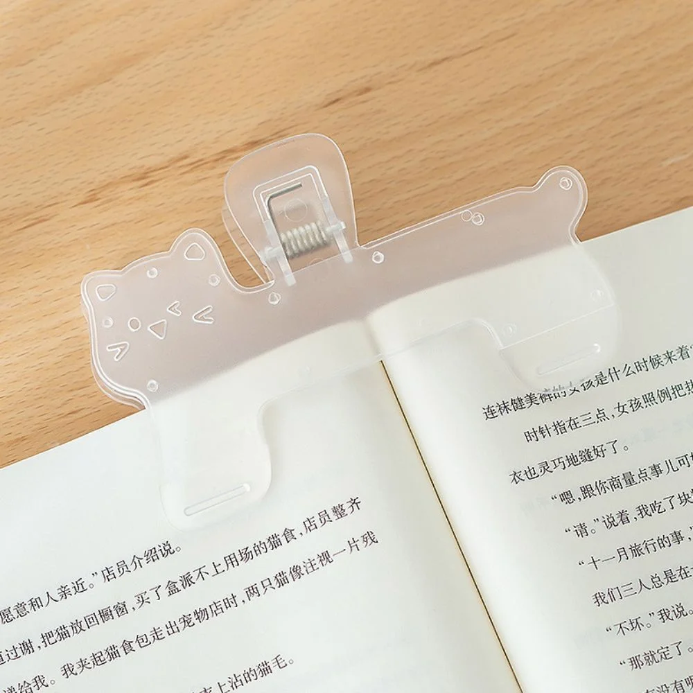 

Portable Transparent Fixed Book Clips Reading Aid Thickened Plastic Book Clip Anti-slip Durable Bookmark Office