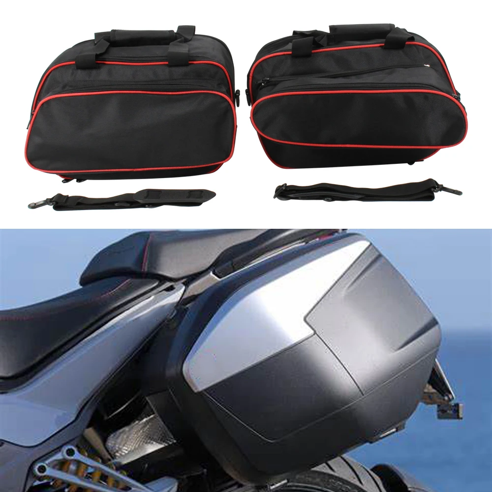 Motorcycle Storage Bag Luggage Bags Side Box Bag Inner Bag Bushing For Ducati Multistrada 1200 from 2015 1260 / 950 S from 2017