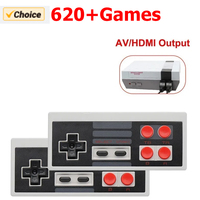 4 Button Controller Gamepad For 8 Bit Retro Video Game Consoles HDMI-Compatible Mini Stick Built in 620 Games Dual Classic