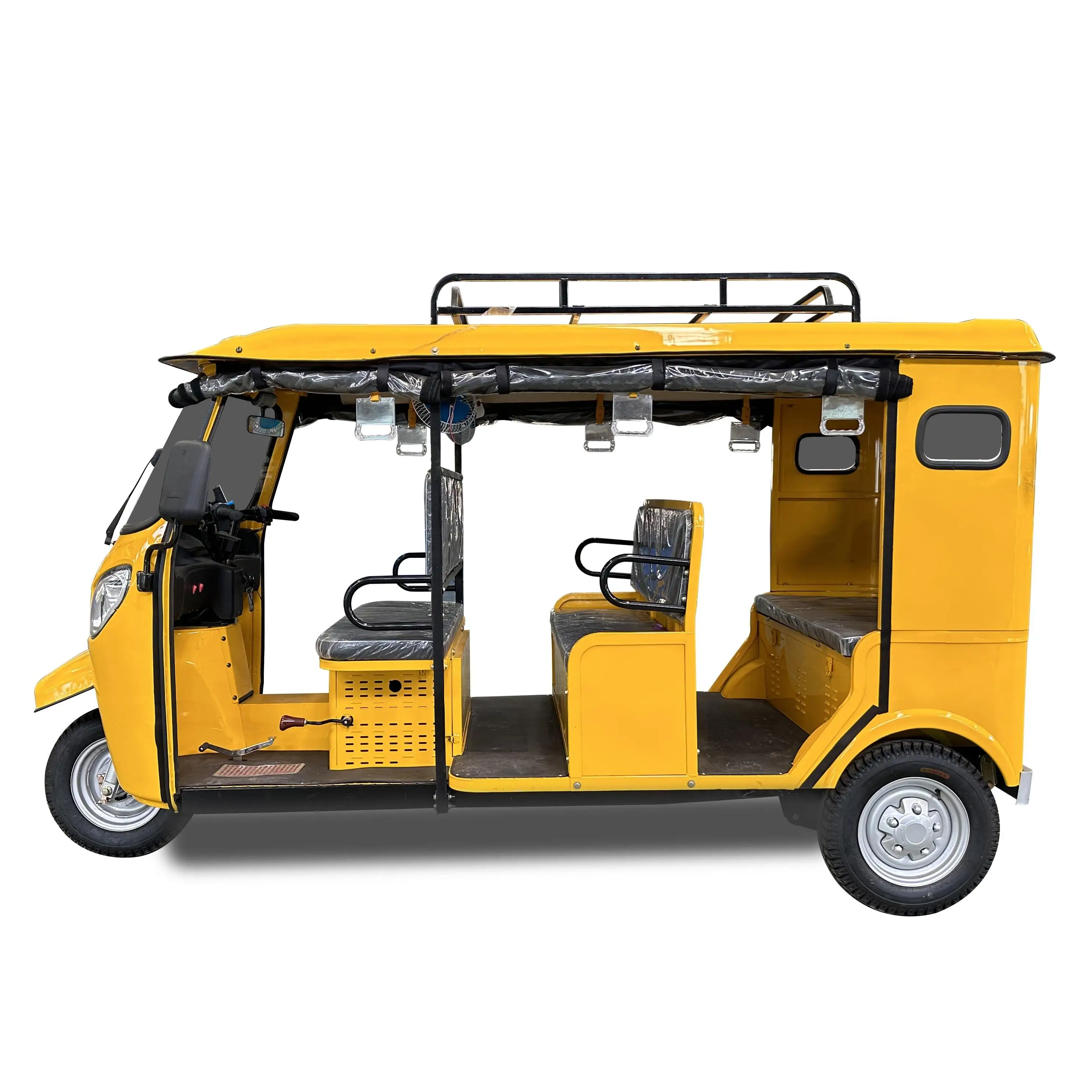 2025 Customizable 200CC Motorized Tricycle Industrial Grade 7-Seater Tuk Tuk Taxi for Commercial Services