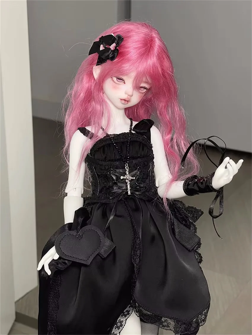 

Платье для куклы BJD/SD, милая роза, элегантная черная короткая юбка для встреч, наборы 1/3 1/4, сетчатые кружевные игрушки для девочек, красивые подарки, аксессуары для кукол