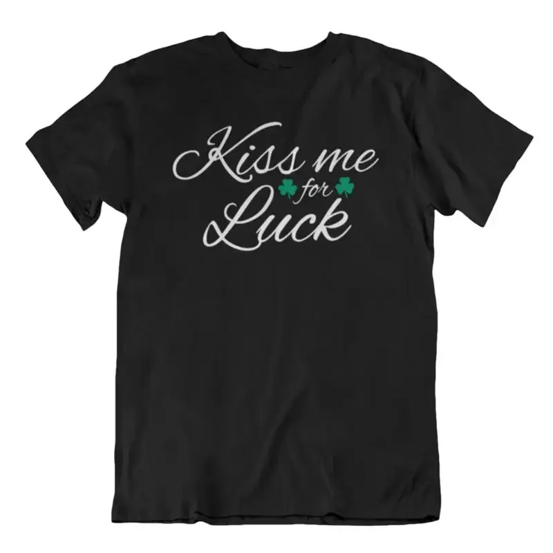 Kiss Me For Luck camiseta trébol verde trébol del Día de San Patricio trébol