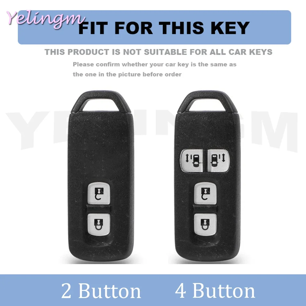 2/4Button Fob Car Key Case For Honda New NBOX Custom JF3/JF4 N-BOX JF1/JF2 N-BOX+ Plus N Wagon N-One Smart Remote Cover Keychain