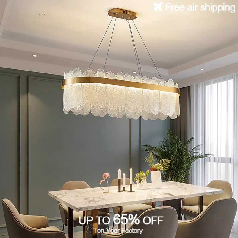 

Modern Nordic Smoke Grey Glass Suspension Chandelier Pendant Lamp for Living Room Bedroom and Dining Room Ceiling Light