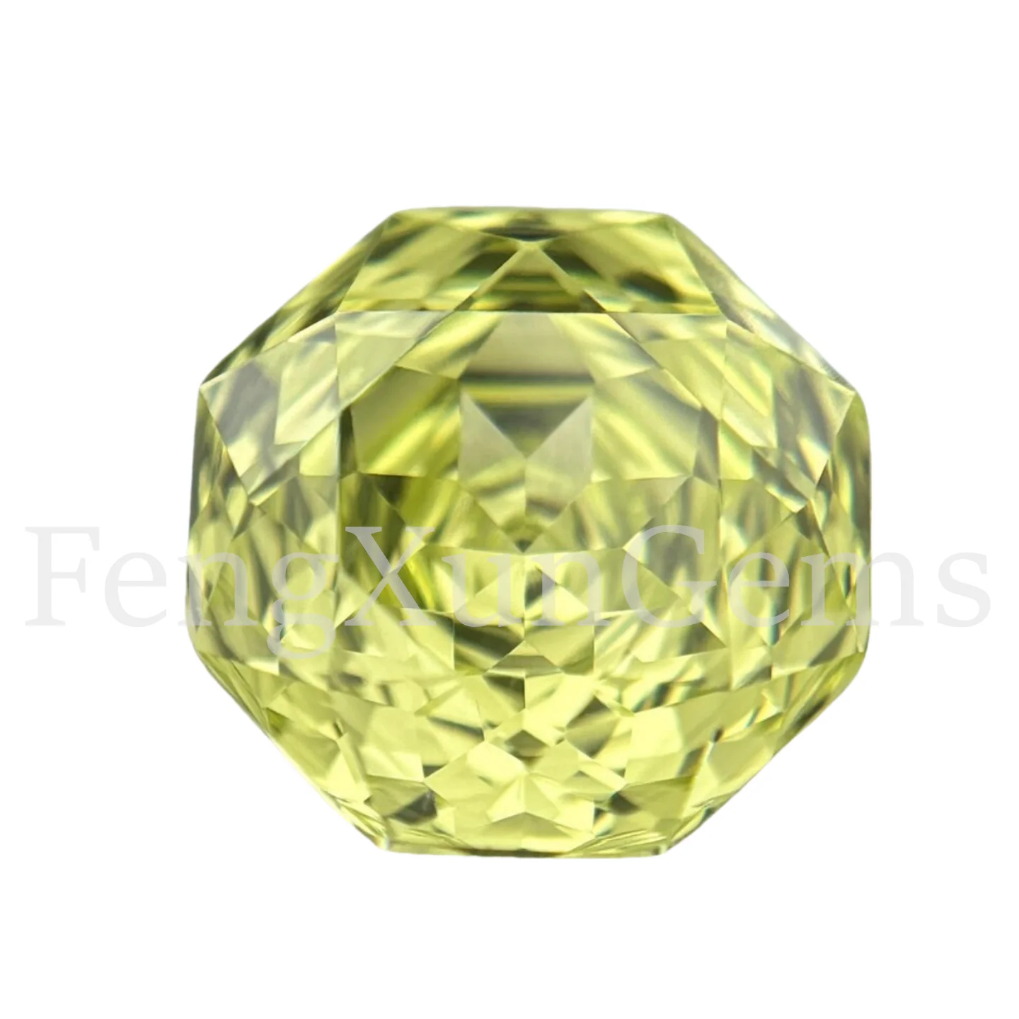 

New Apple Green Octagon Rose Cut High quality Brilliant Cubic Zirconia Loose Gemstones Beads for Earrings Making