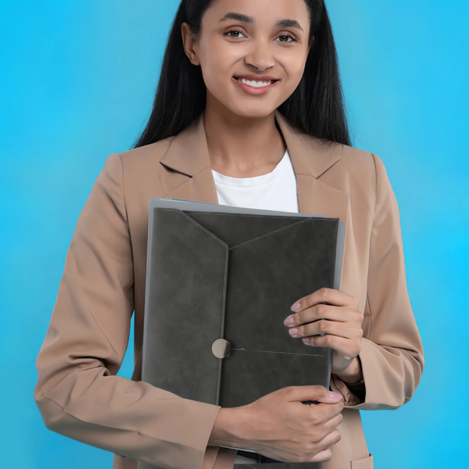 حقيبة ملفات الأعمال، حامل مستندات محمول ذو سعة كبيرة للإيصالات والتذاكر والفواتير وحقيبة تخزين منظمة #2