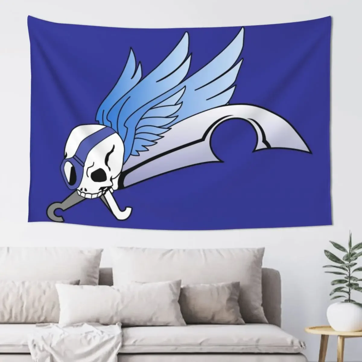 

Skies of Arcadia: Vyse's Flag Tapestry Korean Room Decor Aesthetic Room Decor Korean Bedroom Decoration Tapestry