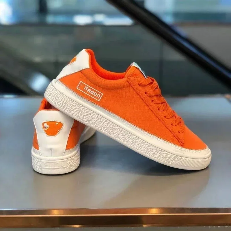 New Men's Summer Fashion Canvas Shoes Multi Color Lace Up Board Shoes Breathable Versatile Sneakers Shoes for Men Loafers Men