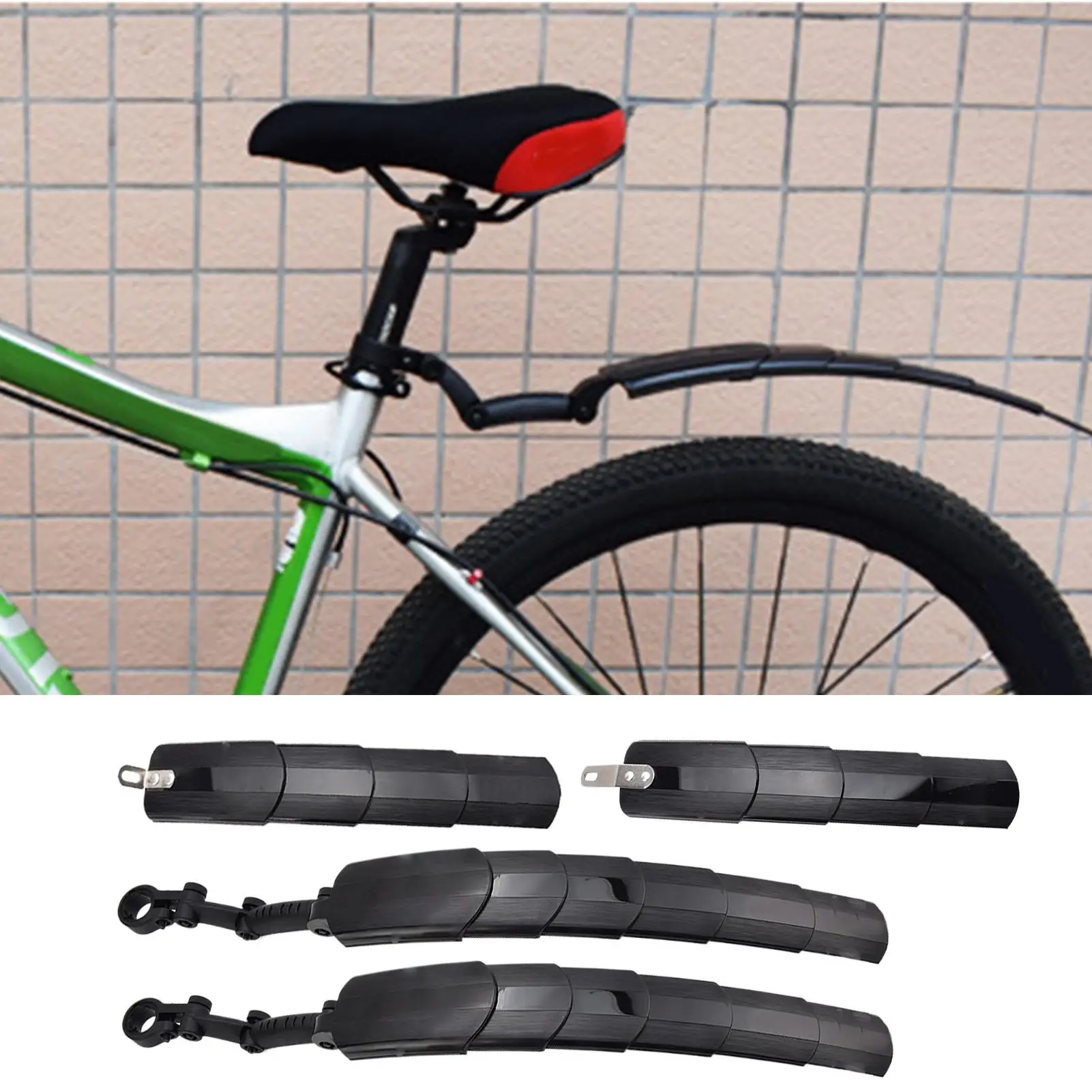 

Брызговик для защиты велосипедного брызговика для велосипеда, подходит для 26/27,5/700c/24 дюймов, полное покрытие, детали крепления брызговика для езды