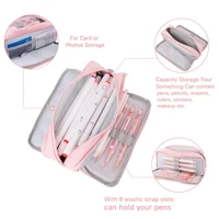 Pen Bag for Girls Boy School Student Office Stationery Organizer Large Capacity Pencil Case 3 Compartment Multifunctional 3