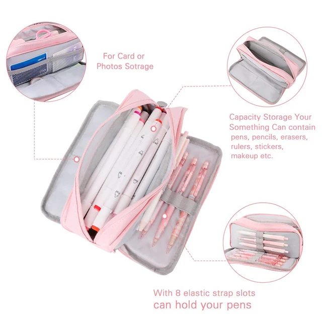 Pen Bag for Girls Boy School Student Office Stationery Organizer Large Capacity Pencil Case 3 Compartment Multifunctional 3 Pen Bag for Girls Boy School Student Office Stationery Organizer Large Capacity Pencil Case 3 Compartment Multifunctional 3