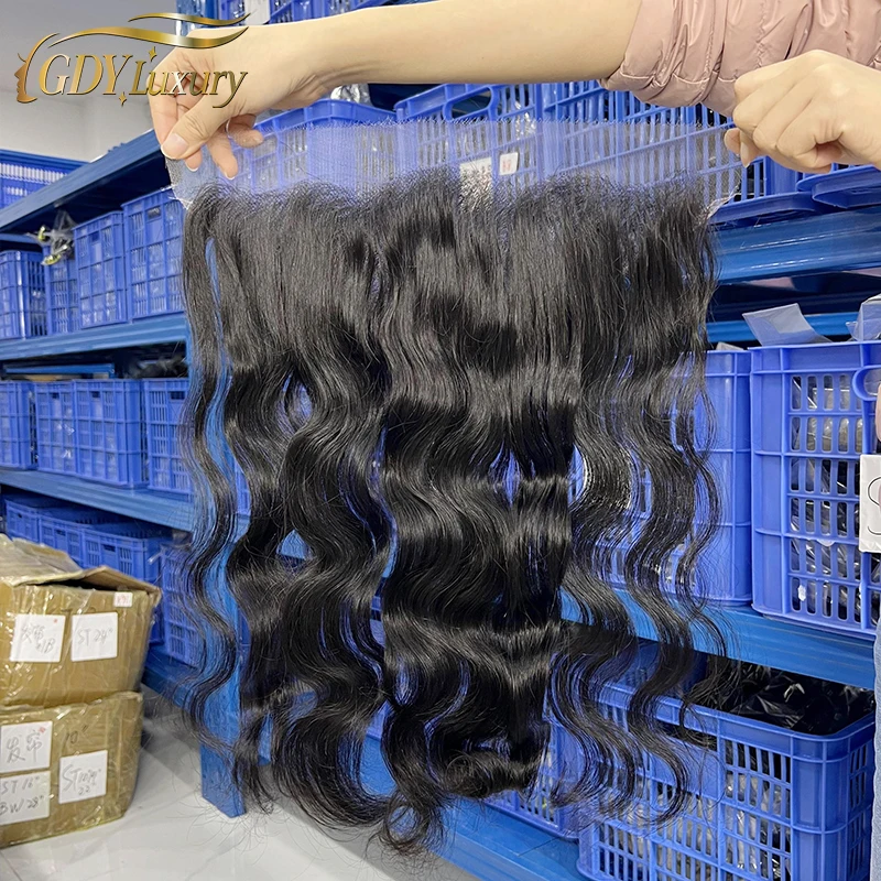 13x4 Body Wave HD Lace Frontal 100% Human Hair Invisible Melt Skin Lace 2x6 4x4 4x6 5x5 HD Lace Closure Pre Plucked Raw Hair