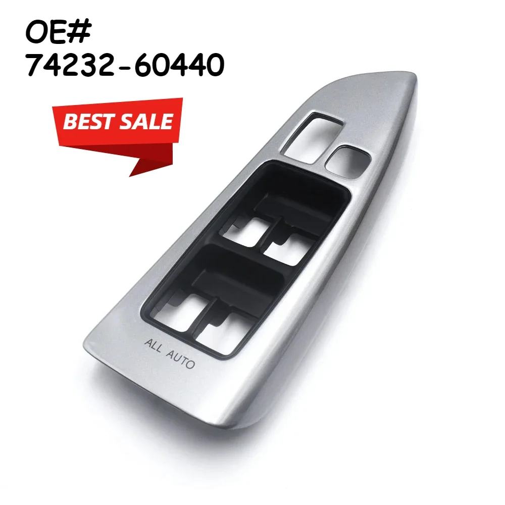 

74232-60440 Left Front Window Armrest Switch Panel Cover For Toyota Land Cruiser Prado LC120 KDJ120L RZJ120L TRJ120L 7423260440