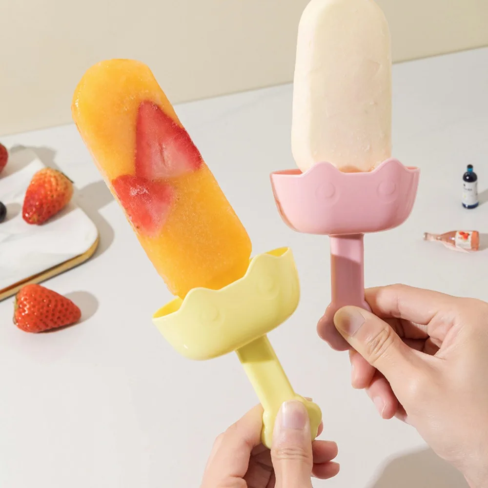 

Cartoon Drip-Proof Popsicle Holder New Lightweight Anti-drip Tray Ice Cream Bracket Drip Free Free Frozen Treats Rack Summer